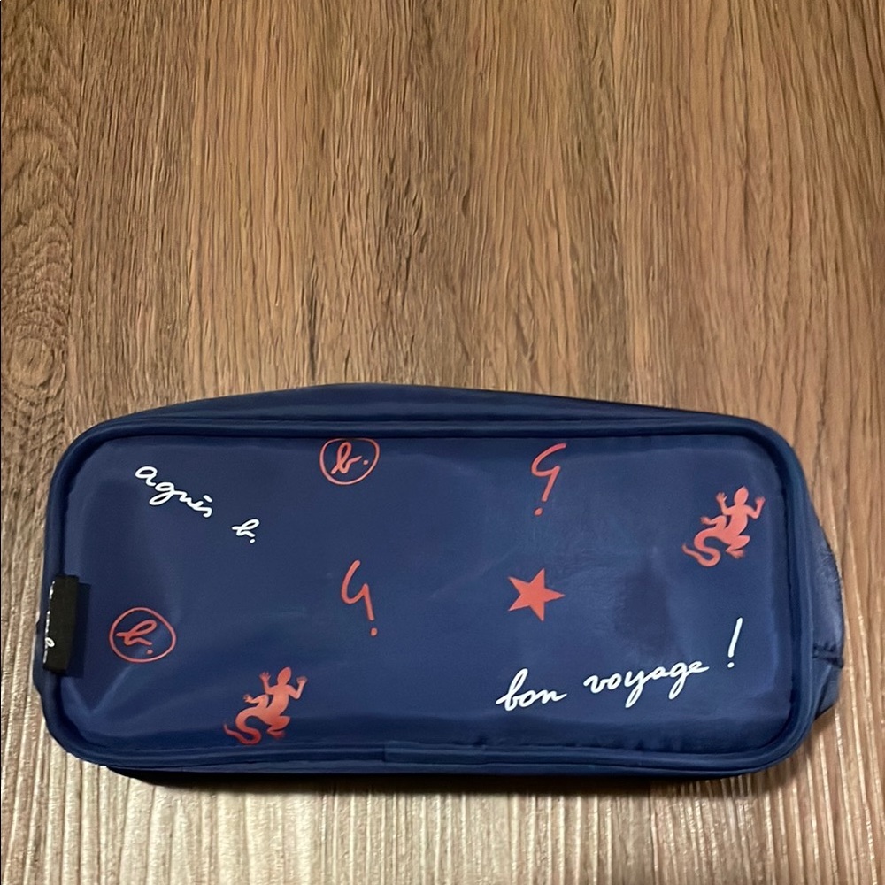 Bon Voyage! Cosmetic Bag 8” length & 3” high